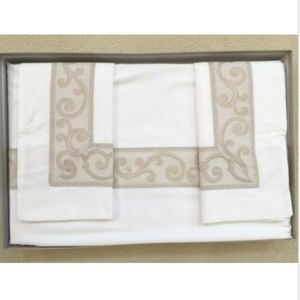 MIRABELLO CARRARA 3pc ITALY Queen Duvet Cover Set